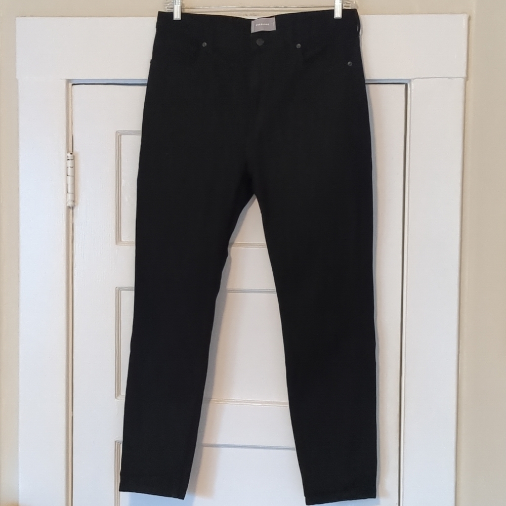 Everlane Jeans 33 Tall High Rise Black 34X29.5